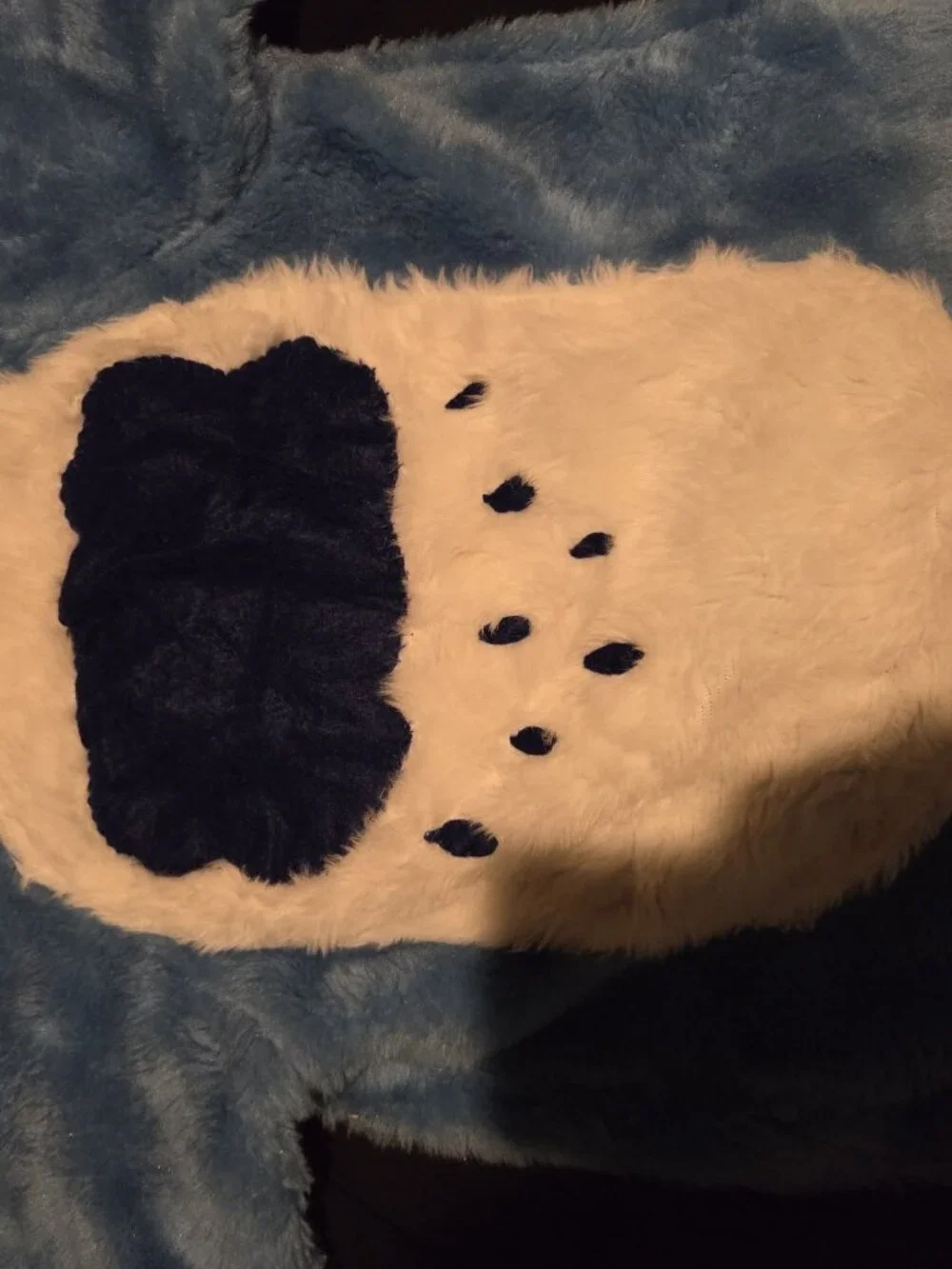 Vintage Handmade Grumpy Bear Care Bears Kids Costume Good Quality Missing Glove